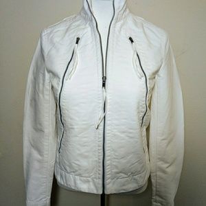 French Connection White Canvas Jacket